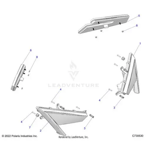 Electrical: Headlights And Taillights - 2024 Polaris Rzr Turbo R Sport 1