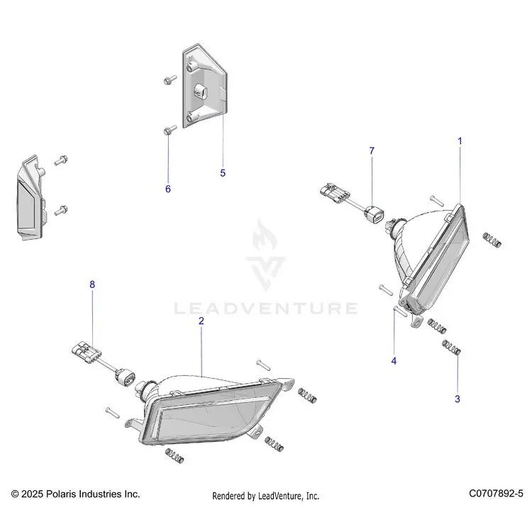 Electrical: Headlights And Taillights - 2025 Polaris General 1000 Sport 1