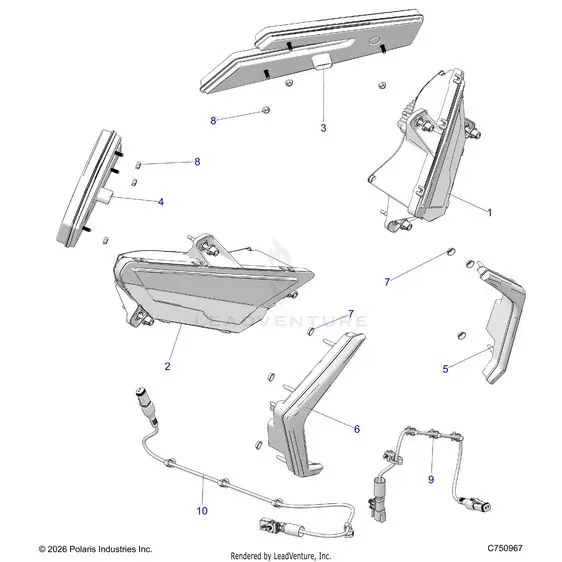 Electrical: Headlights And Taillights - 2026 Polaris Rzr Pro R 4 Le 1