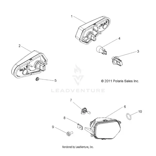 Electrical: Headlights Taillights And Bulbs - 2018 Polaris Rzr 570 1