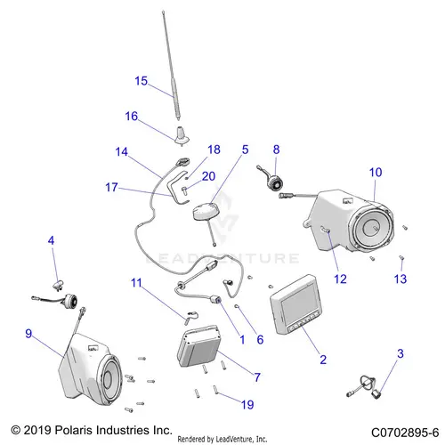 Electrical: Option Audio Front - 2022 Polaris Rzr Pro Xp 4 Premium 1