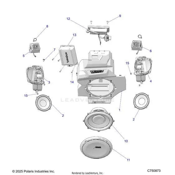 Electrical: Option Audio Front - 2025 Polaris Rzr Pro R 4 Sport 1