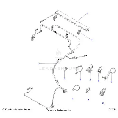 Electrical: Rear Harness And Lighting - 2026 Polaris Rzr Pro R Race H.O. 1