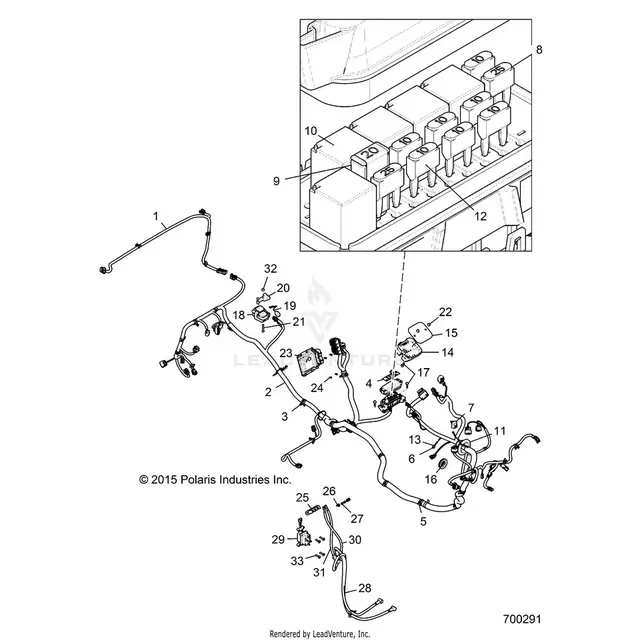 Electrical: Wire Harness (2) - 2016 Polaris Rzr Xp 1000 1