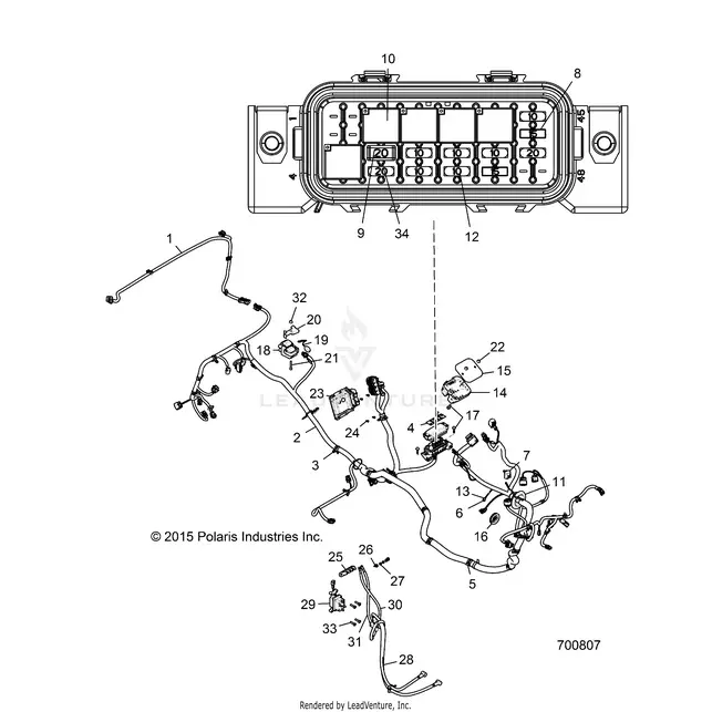 Electrical: Wire Harness (2) - 2016 Polaris Rzr Xp 4 1000 1