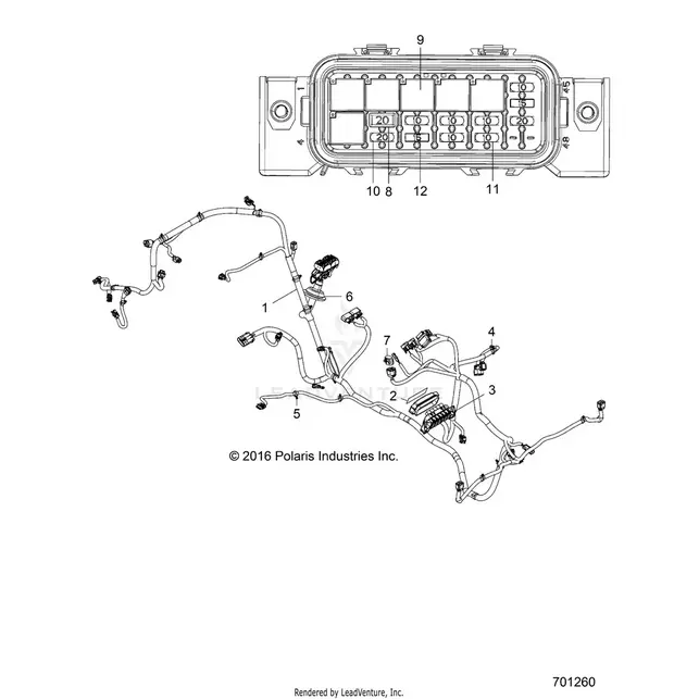 Electrical: Wire Harness (2) - 2017 Polaris Rzr 570 1