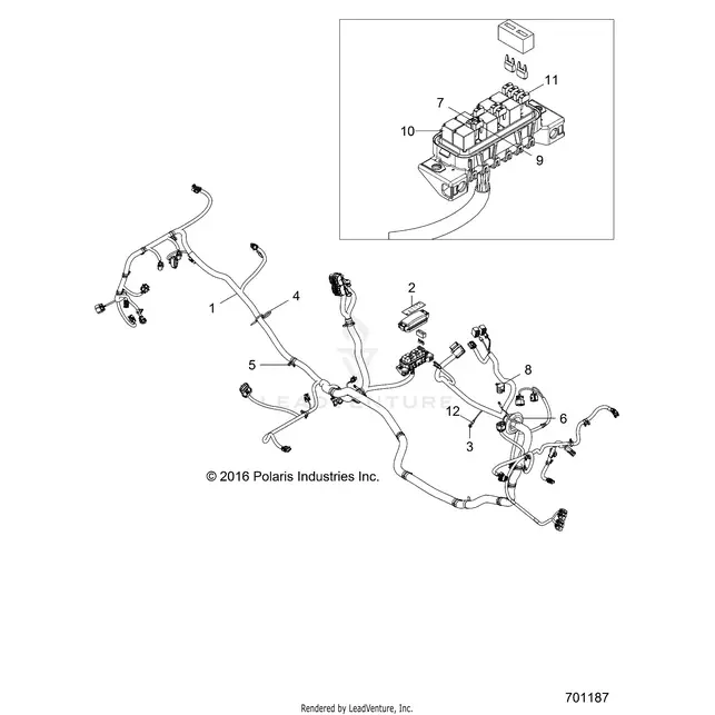 Electrical: Wire Harness (2) - 2018 Polaris Rzr Xp 1000 1