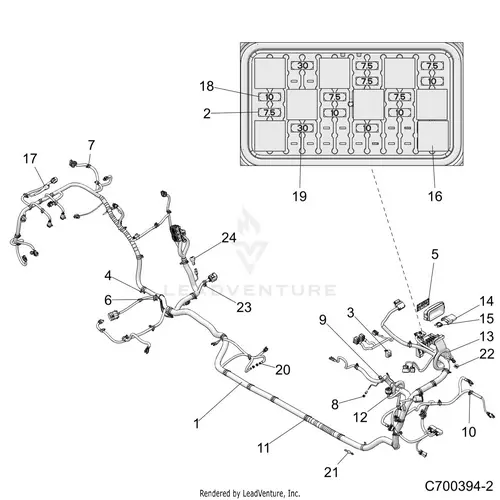Electrical: Wire Harness (2) - 2019 Polaris Rzr Turbo 4 1