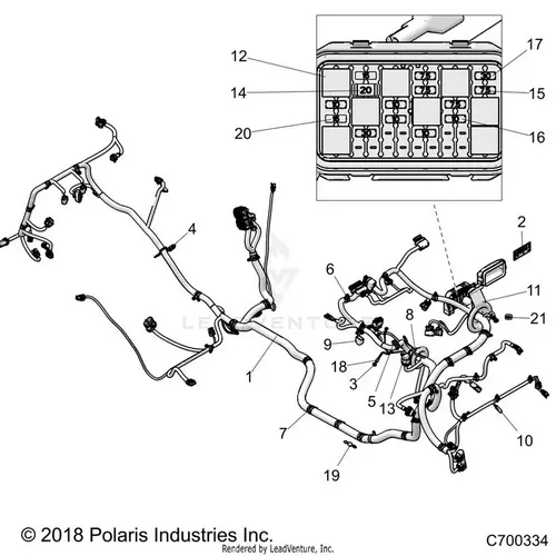 Electrical: Wire Harness (2) - 2019 Polaris Rzr Xp 1000 1