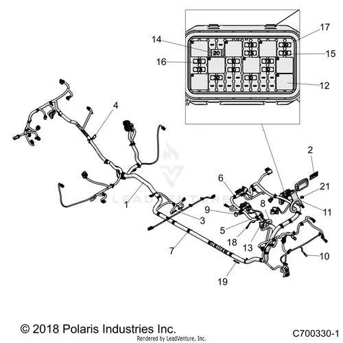 Electrical: Wire Harness (2) - 2019 Polaris Rzr Xp 4 1000 1