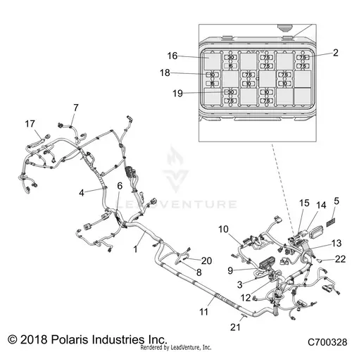 Electrical: Wire Harness (2) - 2019 Polaris Rzr Xp 4 Turbo S 1