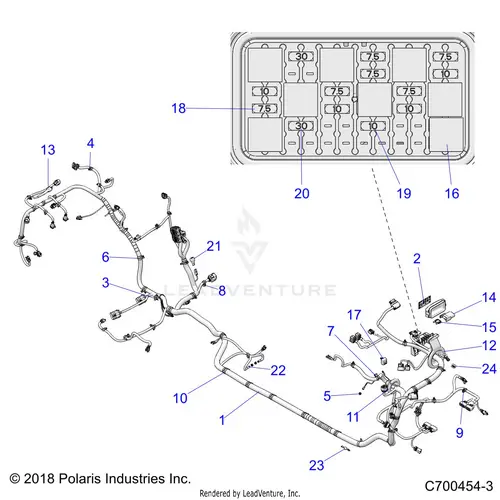 Electrical: Wire Harness (2) - 2019 Polaris Rzr Xp 4 Turbo S Velocity 1