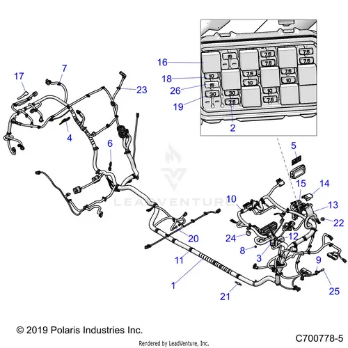 Electrical: Wire Harness (2) - 2020 Polaris Rzr Turbo S 4 1