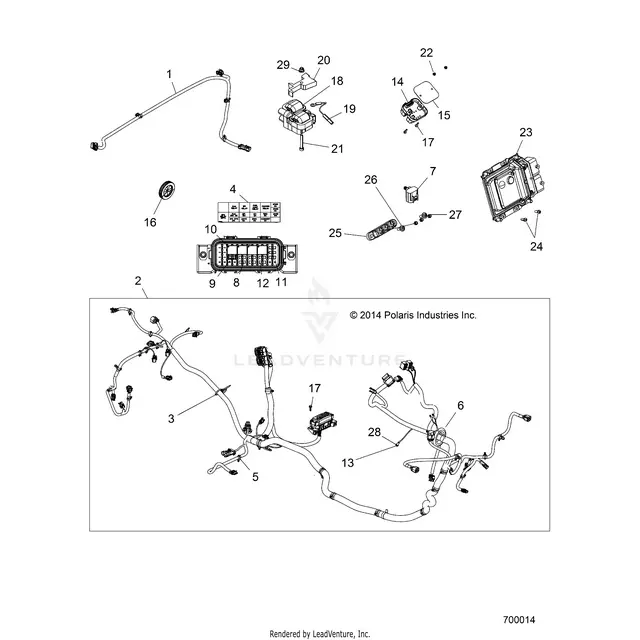 Electrical: Wire Harness - 2015 Polaris Rzr 4 900 1