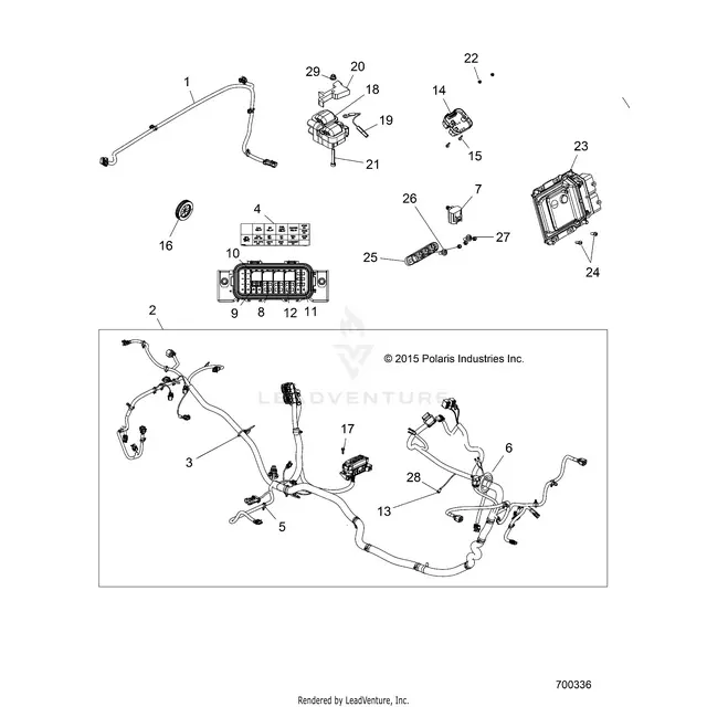 Electrical: Wire Harness - 2016 Polaris Rzr 4 900 1