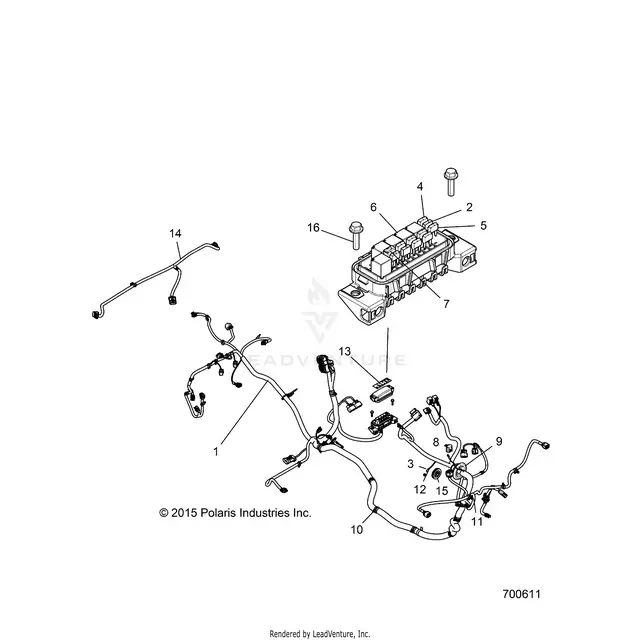 Electrical: Wire Harness - 2016 Polaris Rzr S 900 1