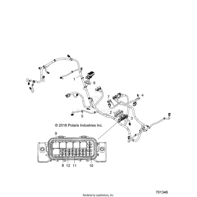 Electrical: Wire Harness - 2017 Polaris Rzr 570 S 1