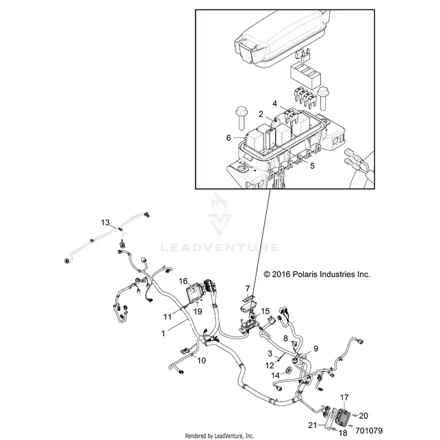 Electrical: Wire Harness - 2017 Polaris Rzr 900/900 Eps 1