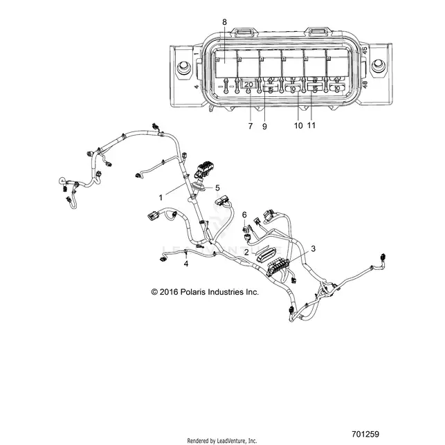 Electrical: Wire Harness - 2018 Polaris Rzr 570 1