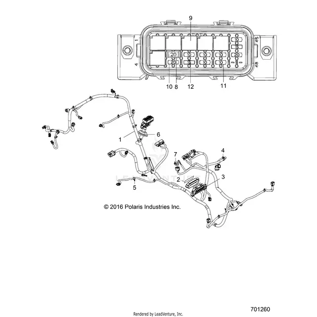 Electrical: Wire Harness - 2018 Polaris Rzr 570 Eps 1