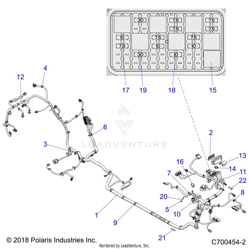 Electrical: Wire Harness - 2019 Polaris Rzr Xp 4 Turbo S Velocity 1