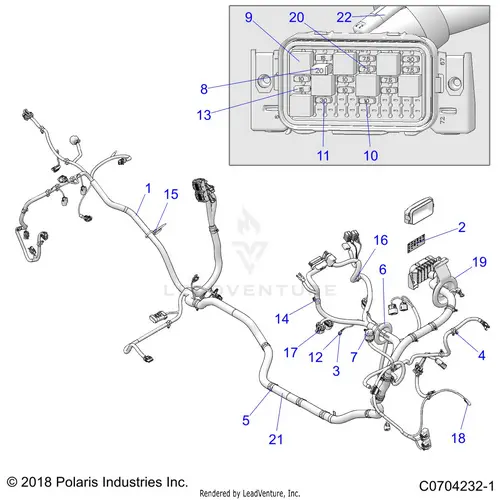 Electrical: Wire Harness - 2020 Polaris Rzr 900 Eps Ride Command 1