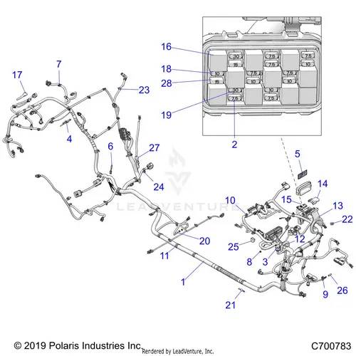 Electrical: Wire Harness - 2020 Polaris Rzr Turbo S 4 1