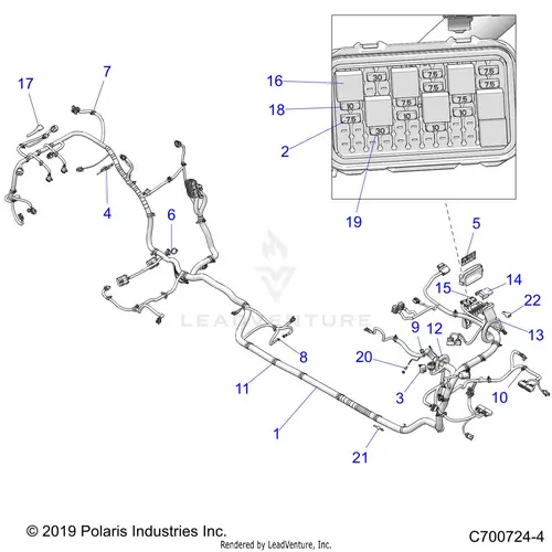 Electrical: Wire Harness - 2020 Polaris Rzr Turbo S 4 Velocity 1