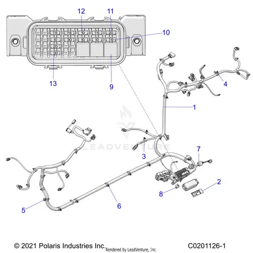 Electrical: Wire Harness - 2021 Polaris Rzr 200 1