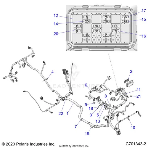 Electrical: Wire Harness - 2021 Polaris Rzr Xp 1000 1