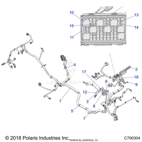Electrical: Wire Harness - 2022 Polaris Rzr Xp 1000 Trails & Rocks 1