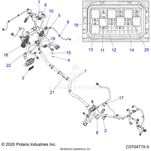 Electrical: Wire Harness - 2023 Polaris Rzr Trail S 1000 Eps 1