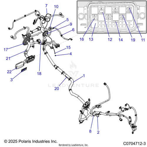 Electrical: Wire Harness - 2026 Polaris Rzr 900 Trail Sport 1