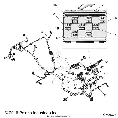 Electrical: Wire Harness (3) - 2019 Polaris Rzr Xp 1000 1