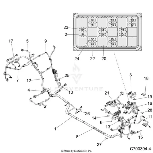 Electrical: Wire Harness (4) - 2019 Polaris Rzr Turbo 4 1