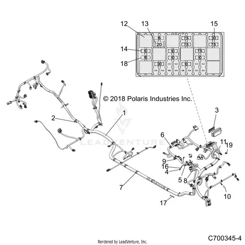 Electrical: Wire Harness (4) - 2019 Polaris Rzr Xp 4 1000 1