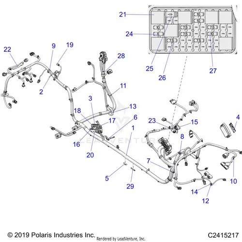 Electrical: Wire Harness Chassis - 2020 Polaris Rzr Pro Xp 1