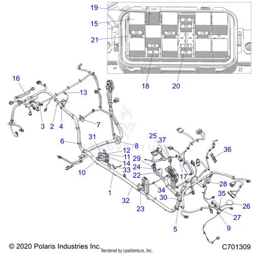 Electrical: Wire Harness Chassis - 2021 Polaris Rzr Pro Xp Ultimate 1