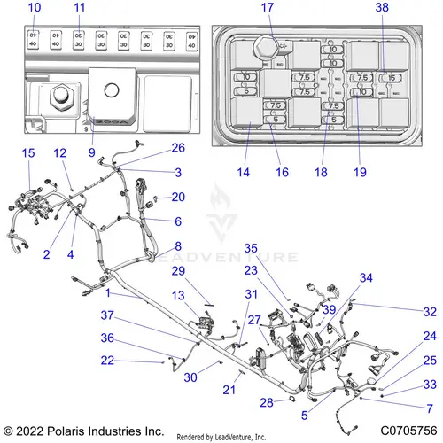 Electrical: Wire Harness Chassis - 2021 Polaris Rzr Pro Xp Ultimate Evap 1