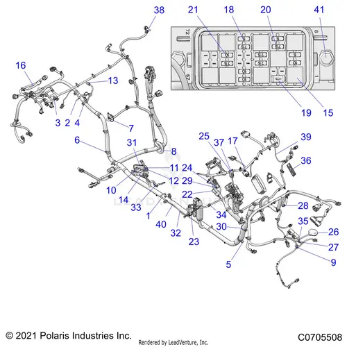 Electrical: Wire Harness Chassis - 2021 Polaris Rzr Pro Xp Ultimate Rockford Le 1
