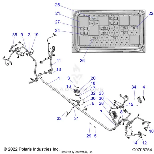 Electrical: Wire Harness Chassis - 2022 Polaris Rzr Pro Xp 4 Premium 1