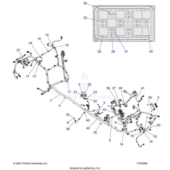 Electrical: Wire Harness Chassis - 2022 Polaris Rzr Pro Xp 4 Ultimate Rockford Le 1