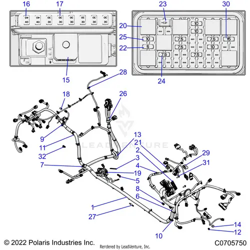 Electrical: Wire Harness Chassis - 2023 Polaris Rzr Pro Xp Premium 1