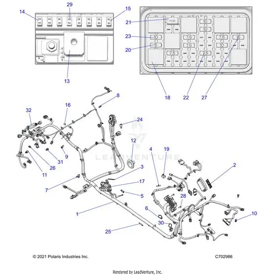Electrical: Wire Harness Chassis - 2023 Polaris Rzr Turbo R Premium Ride Command 1