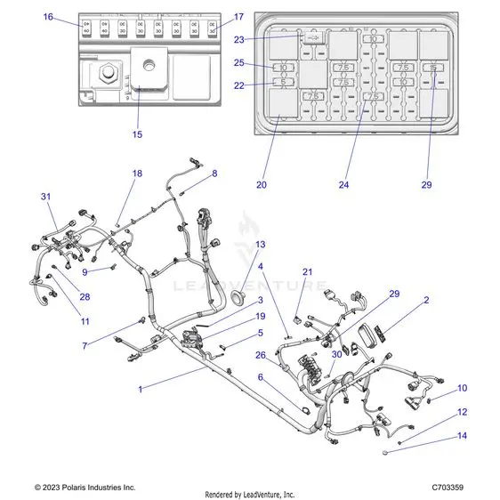 Electrical: Wire Harness Chassis - 2024 Polaris Rzr Pro Xp Sport 1