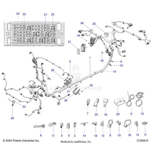 Electrical: Wire Harness Chassis - 2025 Polaris Rzr Pro S Sport 1