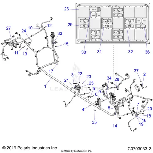 Electrical: Wire Harness Chassis Ultimate - 2020 Polaris Rzr Pro Xp 4 1