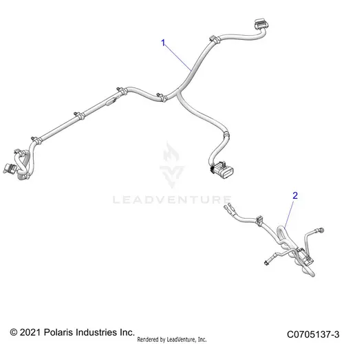 Electrical: Wire Harness Peripheral - 2021 Polaris Rzr Pro Xp 4 Sport Ca 1