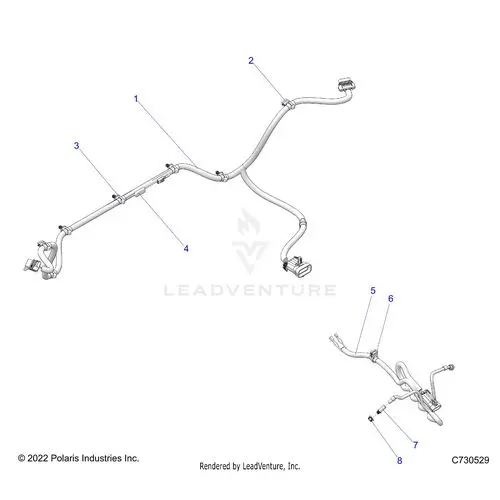Electrical: Wire Harness Peripheral - 2023 Polaris Rzr Turbo R Sport 1