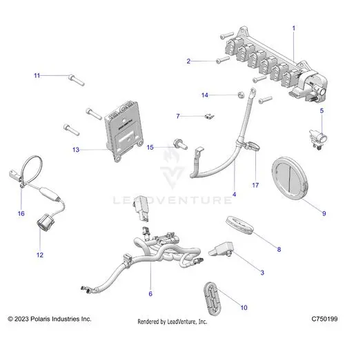 Electrical: Wire Harness Peripheral - 2025 Polaris Rzr Pro R Factory Armored Le Ultimate 1